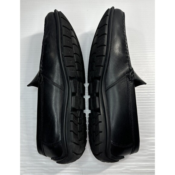 Ecco Men’s Leather Driving Loafers Moc Toe Walking Shoes Arch Support Black 42 - Picture 8 of 13